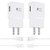 Adaptive Fast Charger Compatible with Samsung Galaxy s10/ s10+/s9/ s9 +/ s10e/ s8/ s8 Plus/Note 9/ Note 8/ Active, USB Wall Charger Adapter with USB C Cable, White