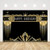 Roaring 20s Photography Backdrop The Great Gatsby Theme Birthday Background Adults Retro Gold and Black 1920s Arts Happy Birthday Party Decorations Photo Studio Props 7x5ft