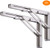 20 inch Folding Shelf Brackets, Heavy Duty Stainless Steel Collapsible Shelf Bracket, DIY Triangle Folding Shelf Bracket Wall Mounted for Table Work Bench Space Saving, 2 Pack