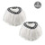 Ocedar Compatible Mop Head Refill Spin EasyWring Mop Replacement Head Microfiber(Pack of 2)