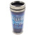My Soul Finds Rest Blue Ombre 16 Ounce Stainless Steel Travel Tumbler Mug with Lid