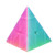 SHUYUE Qiyi Jelly 3x3x3 Pyramid Speed Cube Triangle Speed Cube 3x3 Stickerless Vivid Color Magic Cube Fast and Sturdy Cube Puzzle Toys