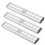 LED Under Cabinet Lighting,Closet Lights Motion Sensor Light Rechargeable Under Cabinet Lights Wireless LED Kitchen Cabinet Lights Under Counter Lighting Magnetic Closet Lighting/White Light(3Pack)