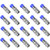RG6 F Type Connector Coax Coaxial Compression Fitting 20Pack (Blue)