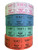 Indiana Ticket Company Raffle Tickets, (4 Rolls of 2000 Double Tickets) 8,000 Total 50/50 Raffle Tickets (Raspberry/Blue/Orange/Green)