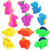 Amersumer 12 Pcs Bathtub Dinosaur Toys, Bathroom Bath Floating Dinosaur Toys, Bulk Fun Squirt Toys for Bathtub, Bathroom, Pool, Great Gift Choice for Christmas (Assorted Colors)