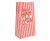 Plastic Reusable Popcorn Tub Red & White Striped Classic Popcorn Containers for Movie night (Paper Bags 8-ct. Packs)