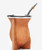 BALIBETOV Leather Wrapped Handmade Yerba Mate Gourd (Mate cup) with Bombilla (Yerba Mate straw) (Natural)