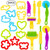 Oun Nana Playdough Tools 20 PCS Play Dough Tools Set for Kids, Various Shape Playdough Cutters & Rollers, Random Color