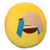 KSBRO Emoji Smiley Emoticon Yellow Round Cushion Stuffed Plush Soft Pillow (Crying)