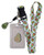 Avocado White Print Lanyard w/ID Badge Holder and Charm