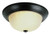 Trans Globe Lighting 13215-1 ROB Indoor  Breakwater 15" Flushmount, Rubbed Oil Bronze