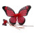 Red Monarch Butterfly Wing & Wand Set