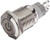 Uxcell DC 12V LED SPDT Thread Locking Metal Pushbutton Switch, 16mm