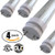 4-Pack of K&R T8 LED Light Tube, 4ft, 18W (36W equivalent), 5500K (Cool White), Double Ended Power, Clear Cover, UL-Listed & DLC-qualified