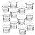 LETINE Tealight Candle Holder Set of 12- Clear Glass Votive Candle Holders Bulk for Wedding, Party & Home Decor