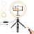 10" Selfie Ring Light with Tripod Stand Cell Phone Holder and Remote Control,Dimmable LED Ring Light with 3 Light Modes and 10 Brightness Level for iPhone/Android Phone,YouTube,Live Stream,Photography