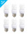 Seenming Lighting (Set of 6) Compact Fluorescent Light Bulb T2 Spiral CFL, 2700k Soft White, 10W (40 Watt Equivalent), 600 Lumens, E26 Medium Base