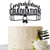 Black Glitter Congratulations Graduation Cake Topper - Graduation Party Decorations Supplies - Graduation Cake Topper - Grad Party Supplies