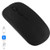 Rechargeable 2.4GHz Wireless Bluetooth Mouse, Three-Mode Ultra-Thin, no-Noise Optical Wireless Mouse with Bluetooth, USB or Type-C Connection, Available with PC, Laptop, Computer(Black)