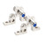 Coax Grounding Block 2-Pack F-pin Female SingleOne Port Coaxial Grounding Block 3GHz Coupler Connector RFAdapter for TV Antenna DIRECTV Satellite Dish Network RG6 Cable Comcast CATV