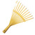 Kids Help Garden Hand Rake 11 Tine Small Shrub Rake for Children Head Only 8" (Yellow)
