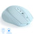 Wireless Mouse?Ergonomic Wireless Portable Mobile Mouse ?2.4G Noiseless Mouse with USB Nano Receiver ?Rechargeable Wireless Mouse for Laptop,PC,Computer,Notebook (Blue)