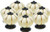 Ceramic Cabinet Knobs DIY Kitchen Pull Pumpkin Knobs Handle for Dresser Drawers, 8 Pack (Beige)