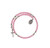 Made In Italy 4mm Bead Wrap Rosary Bracelet with Miraculous Medal and Crucifix Pink