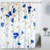 VVA Fabric Shower Curtain with Hooks for Bathroom Waterproof,Machine Washable,Breathable,72x72 inch,Watercolor Flower,Wildflowers and Cornflowers Daisies Blooms Flower Buds