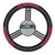 Fremont Die NCAA Oklahoma Sooners Leather Steering Wheel Cover, Black, One Size