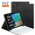For iPad 7th Generation 10.2 Keyboard Case, 2019 iPad 10.2" Slim Leather Folio Case with Wireless Bluetooth Detachable Rechargeable Keyboard for iPad 7th Gen, Built-in Pencil Holder Smart Tablet Cover