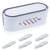 Cable Organizer Box Set - Cable Box and 5 Self Adhesive Power Strips, Cord Management Box, Cord Hider Box for Desk, TV, Computer, USB Hub, System to Cover and Hide & Power Strips & Cords