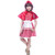 Girls Little Red Riding Hood Costume-Child Kids Halloween Christmas Party Cosplay Fairy Tale Dress with Cape (M)