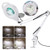 Veemagni Magnifying Glass with Light, 2.25X Magnifier Desk Lamp with Clamp for Close Work, Adjustable Swivel Arm Stand, Stepless Dimmable LED Lamp 1800 Lumens for Sewing, Puzzles, Crafting (White)