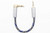 3.5mm Stereo Right Angle Male to 3.5mm Balanced Male 8 Core Silver Plated Headphone Cable Silver Plated Aux Cable in Box 3.5mm to 3.5mm