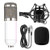 BM-800 Professional Cardioid Studio Condenser Microphone Bundle, with Shock Mount and Windproof Cotton for Studio Recording & Broadcasting (White)