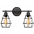 Bathroom Vanity Light, Industrial Metal Cage Wall Sconce, Vintage Edison Wall Light Fixture for for Mirror Cabinets, Vanity Table, Bathroom (2-Light Vanity Light) Bathroom Vanity Light, Industrial Metal Cage Wall Sconce, Vintage Edison Wall Light Fixture for for Mirror Cabinets, Vanity Table, Bathroom (2-Light Vanity Light)