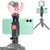 Phone Tripod Mount Camera Cold Shoe Cell Phone Holder Clamp with Hot Shoe Mount Adapter for Mic Video Light and 360°Rotated Compatible with iPhone Samsung Canon Nikon Sony DSLR Camera for DJI Ronin SC