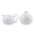 Ceramic White Creamer and Sugar Set with Lid Creamer Sets Sugar Bowl Set of 2