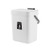 KaryHome Kitchen Compost Bin for Counter Top, Hanging Small Trash Can with Lid Under Sink for Kitchen Bathroom?Mountable Compost Bucket, White