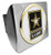Elektroplate Army Emblem on Chrome Hitch Cover