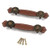 Tulead Brown Leather Handles Cabinet Handle Pulls Amp Strap Pull Wardrobe Pulls Dresser Handle Replacement 6.3-Inch Furniture Knobs Handles 2pcs with Screws