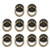 MTMTOOL Antique Bronze Knobs Pulls Handles Hardware Furniture Drawer Pull Ring Dresser Cabinet Ring Pulls with Screws Pack of 10