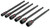 Titan Tools 15240 SAE 6" Impact Nut Driver Set - 6 Piece
