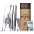 Weighted Cocktail Shaker Kit - 28oz and 18oz Boston Shaker Tins with Hawthorne Strainer, Double Jigger and Bar Spoon for Drink Mixer Bartending