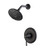 POP Matte Black Single Handle Shower Trim Kit with 6-Spray Touch-Clean Shower Head, Bathroom Shower Faucet Set Shower Fixtures Shower Mixer Shower System, Rough-in Valve Included