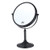 HILFA 8-inch Large Tabletop Two-Sided Swivel Vanity Mirror with 10x Magnification, 13-inch Height (black)