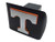 Tennessee METAL emblem (chrome with orange trim) on black METAL Hitch Cover