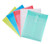 LaOficina Poly Clear Envelopes with Button String Snap Closure 1 Inch Gusset Top Opening Letter Size 5 Per Pack Assorted Color